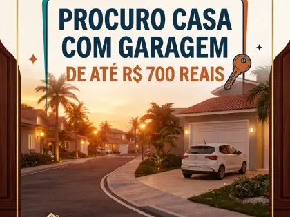 Procuro casa para alugar em Araputanga com garagem 700,00 abaixo