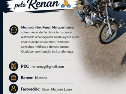 Vaquinha Solidária- Renan