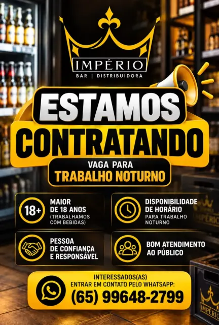 Vaga de Emprego - Império Distribuidora