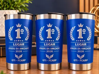 Copo Térmico Personalizado a Laser - Brindes e Eventos Regionais