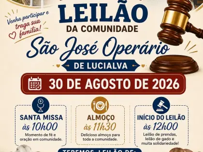 Leilao Comunidade São José Operário - Lucialva