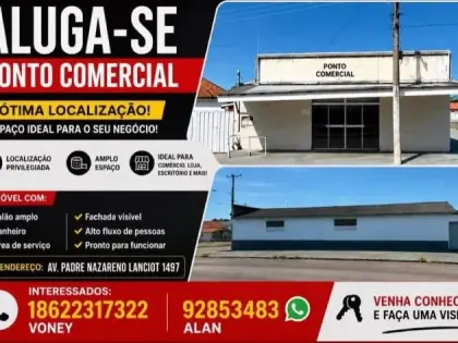 Aluga-se Ponto Comercial